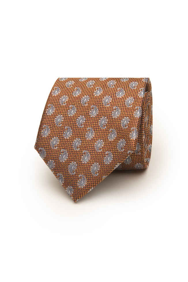 Corbata con estampado de cornucopia Corbata con estampado de cornucopia