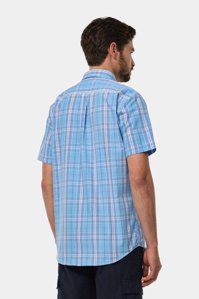 Camisa xadrez manga curta