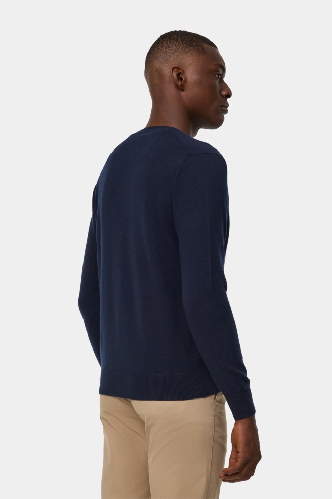 Chaqueta de punto de algodn y lana