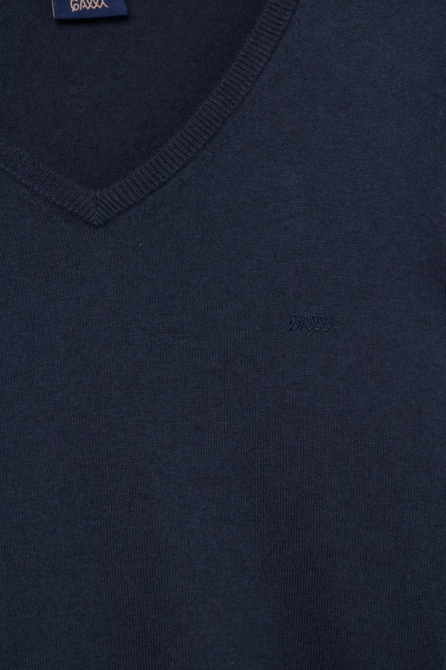 Camisola malha em algod�o e caxemira