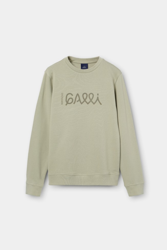 Sweatshirt em algodo