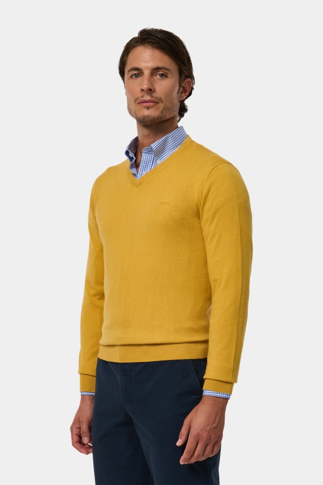 Camisola malha em algodão e caxemira Camisola malha em algodão e caxemira