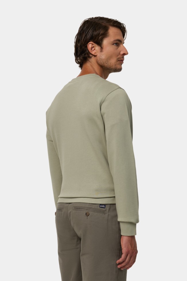 Sweatshirt em algodo