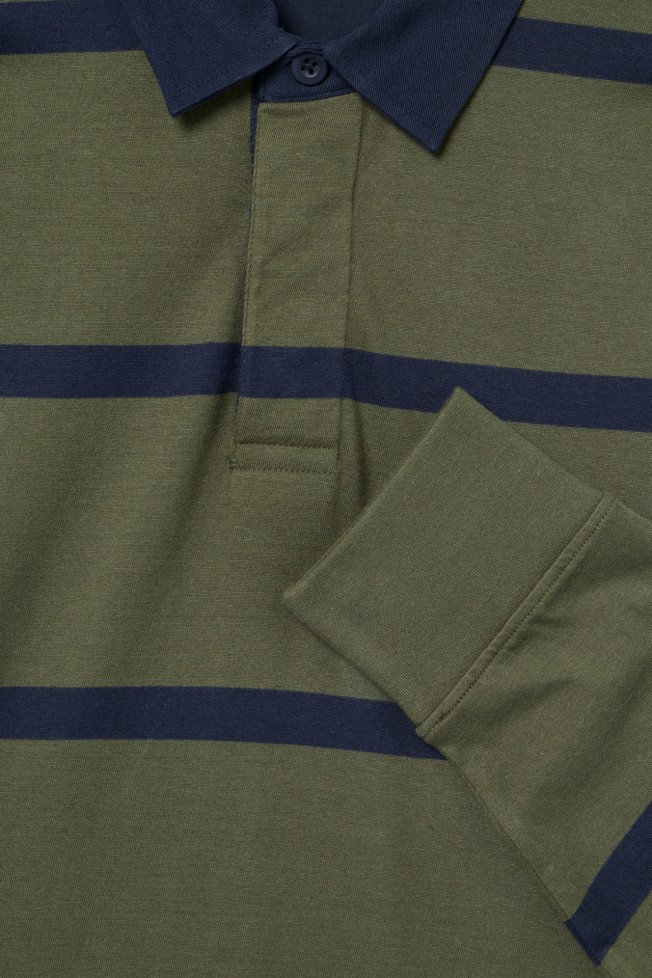 Polo de malha às riscas Polo de malha às riscas