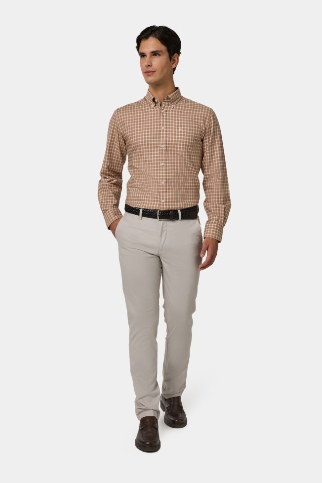 Camisa xadrez regular fit em algodão Camisa xadrez regular fit em algodão