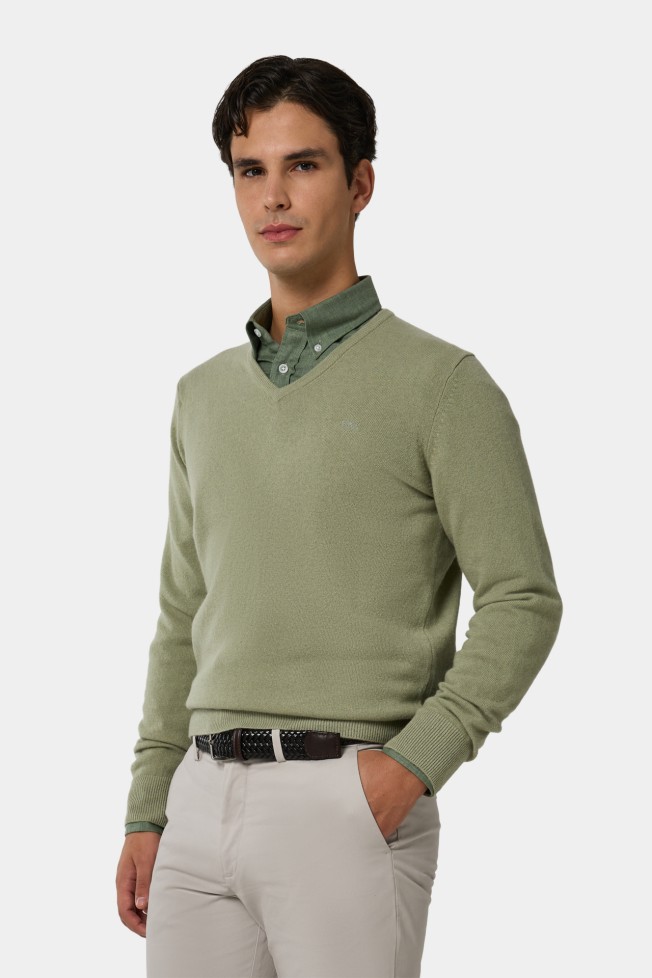 Camisola de malha em lã Camisola de malha em lã