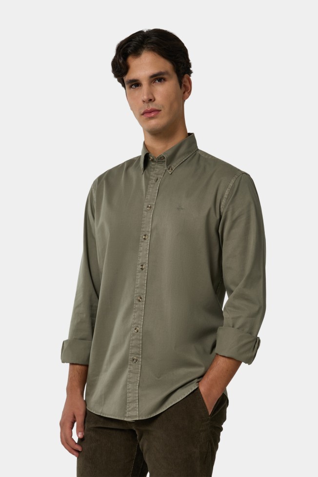 Camisa regular fit em algodão Camisa regular fit em algodão