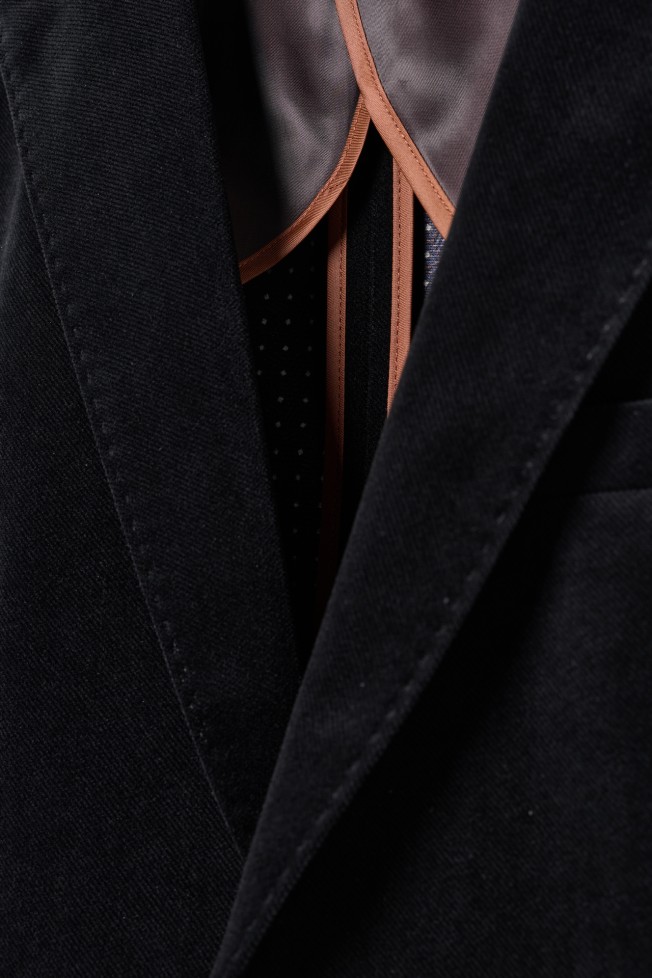 Blazer de terciopelo slim fit Blazer de terciopelo slim fit