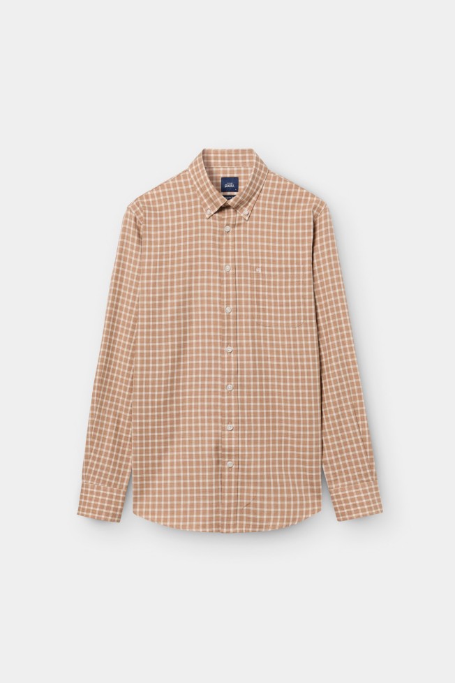 Camisa xadrez regular fit em algod�o