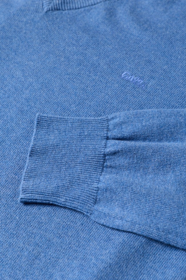 Camisola de malha em algod�o e caxemira