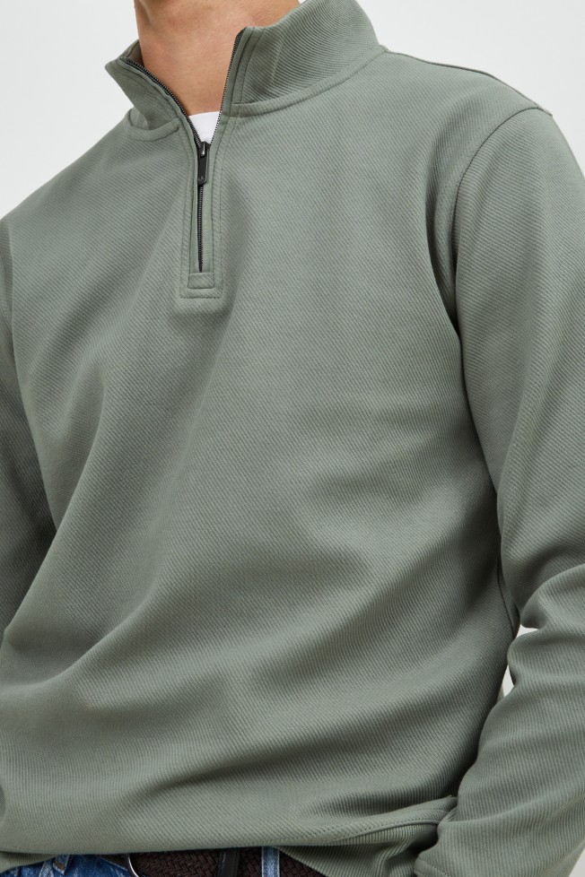 Camisola de malha com fecho Camisola de malha com fecho