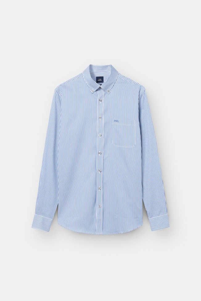 Camisa �s riscas regular fit