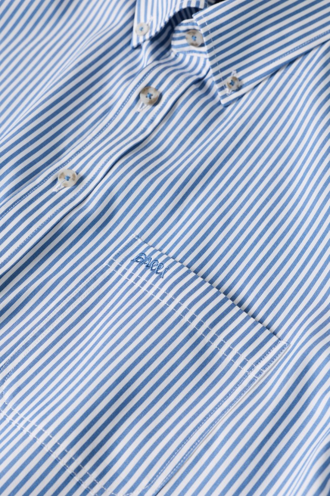 Camisa �s riscas regular fit