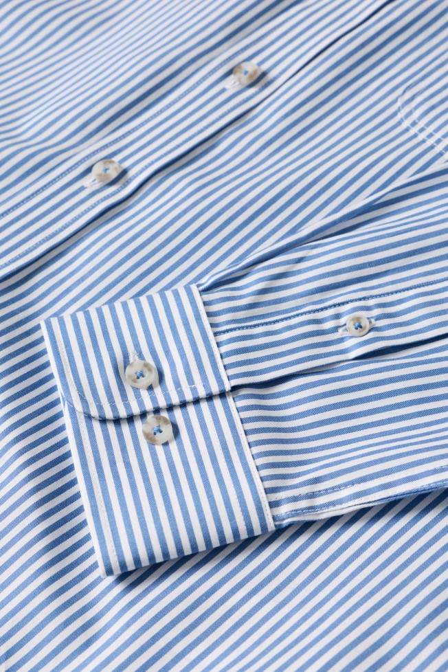 Camisa �s riscas regular fit