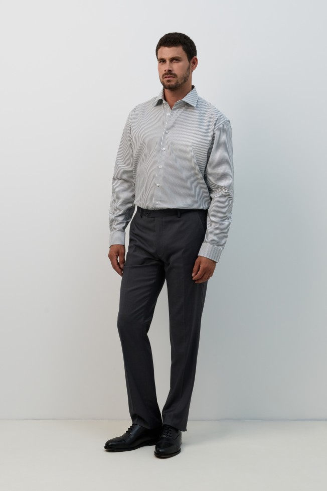 Camisa cl�ssica regular fit em verde