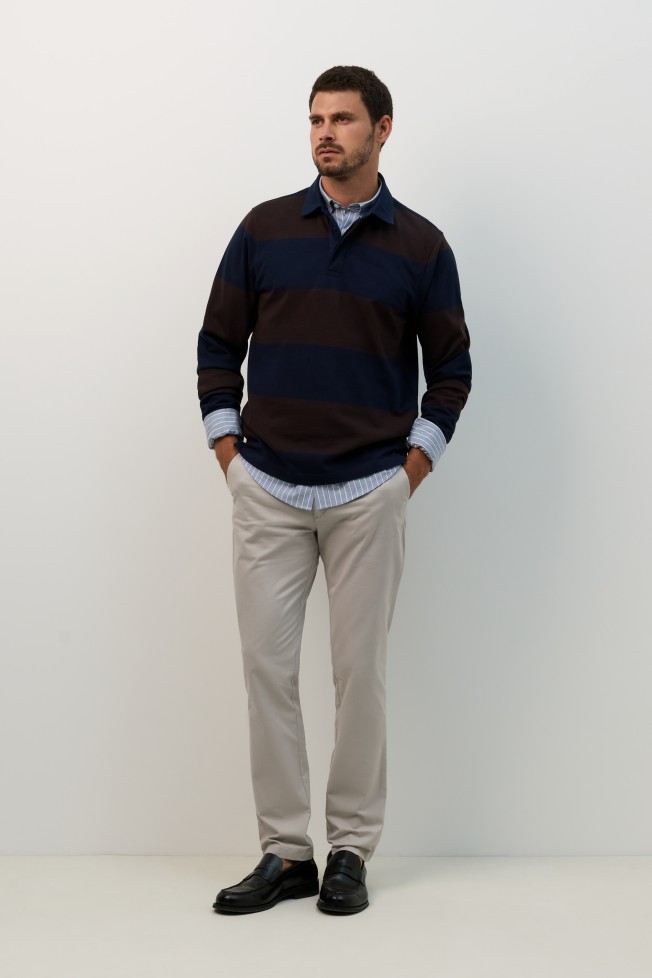 Polo rugby azul marino